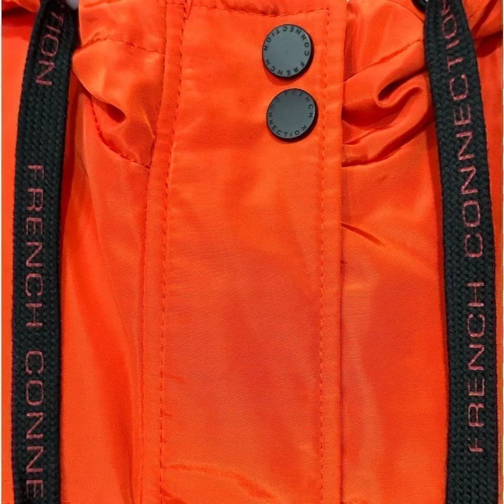 French Connection Flight Jacket in the Size Large in Orange Color - Picture 11 of 14